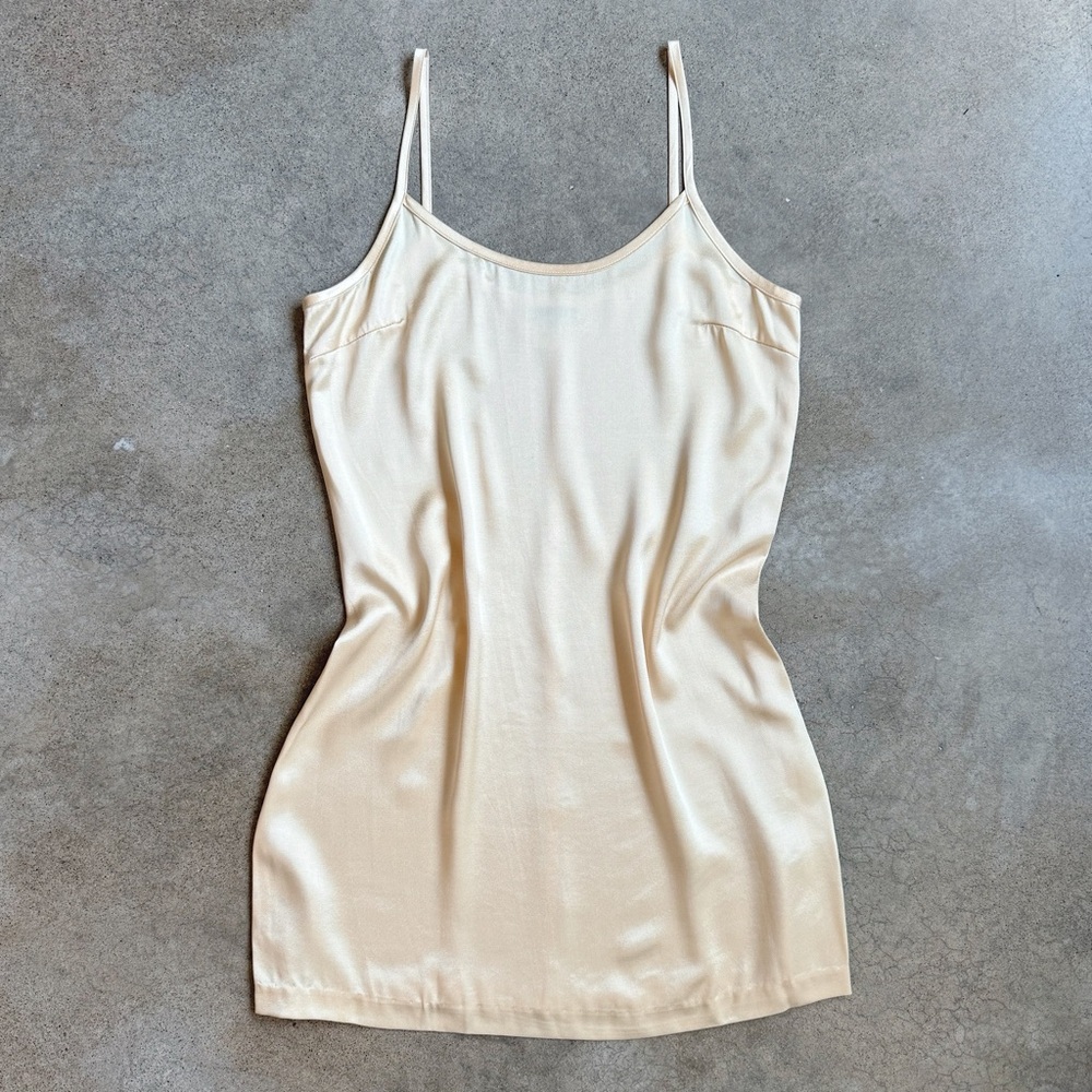 Vintage Taurus II Champagne Satin Slip Dress